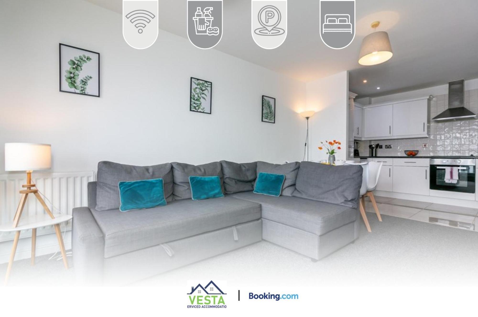 Two Bedrooms Apartment By Vesta Serviced Accommodation & Short Lets Hatfield With Free Wifi Hatfield (Hertfordshire) Exterior foto